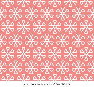 Seamless line pattern in arabian style. Contemporary graphic design. Endless hexagon texture for wallpaper pattern fills, web page background. Monochrome pink geometric ornament. Tribal ethnic pattern