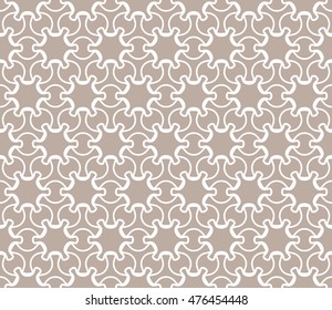 Seamless line pattern in arabian style. Contemporary graphic design. Endless hexagon texture for wallpaper, pattern fills, web page background. Monochrome geometric ornament. Tribal ethnic pattern