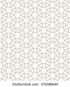 Seamless line pattern in arabian style. Contemporary graphic design. Endless hexagon texture for wallpaper, pattern fills, web page background. Monochrome geometric ornament. Tribal ethnic pattern
