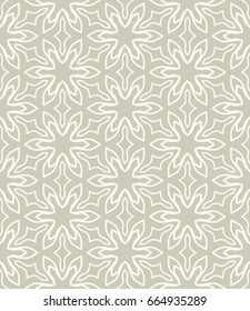 Seamless line pattern in arabian style, monochrome geometric background. Interlacing linear texture. Tribal ethnic ornament, arabic, indian, turkish decor
