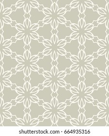 Seamless line pattern in arabian style, monochrome geometric background. Interlacing linear texture. Tribal ethnic ornament, arabic, indian, turkish decor