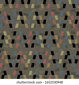 Seamless Line Pattern Backgronud From Multicolour Geometric Shape