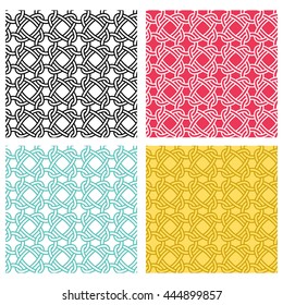 Seamless line pattern in Celtic Knots style
