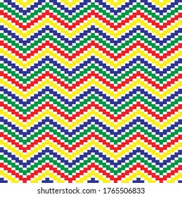seamless line pattern. Collection of colorful geometric backgrounds. Repeated linear textures for wallpaper, packaging, textiles, Ethnic