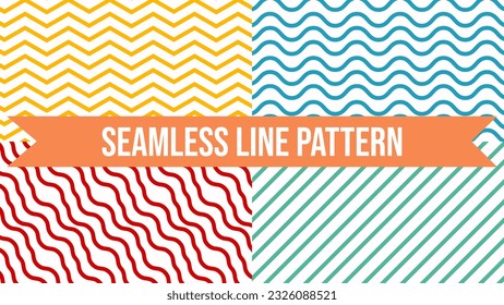Seamless Line Pattern Fit for Wrapping Papper