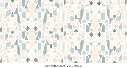 Seamless Line Pattern with Geometric Flow and Modern Artistry for High-End Fashion Packaging and Professional Brochure Design Featuring Fluid Motion and Contemporary Textures