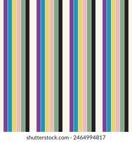 Seamless Line Pattern multicolour for dress, scarf, skirt, picnic tablecloth, other fabric design.Scrapbook Cute prints background.