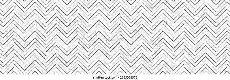 Seamless line pattern on white background. Modern chevron lines pattern for backdrop and wallpaper template. Simple lines with repeat texture. Seamless chevron background, vector illustration