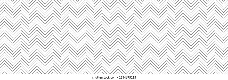 Seamless line pattern on white background. Modern chevron lines pattern for backdrop and wallpaper template. Simple lines with repeat texture. Seamless chevron background, vector illustration