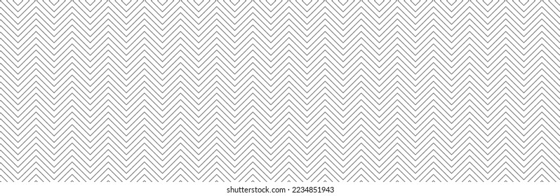 Seamless line pattern on white background. Modern chevron lines pattern for backdrop and wallpaper template. Simple lines with repeat texture. Seamless chevron background, vector illustration