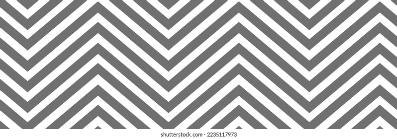 Seamless line pattern on white background. Modern chevron lines pattern for backdrop and wallpaper template. Simple lines with repeat texture. Seamless chevron background, vector illustration