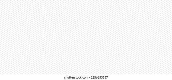 Seamless line pattern on white background. Modern chevron lines pattern for backdrop and wallpaper template. Simple lines with repeat texture. Seamless chevron background, vector illustration