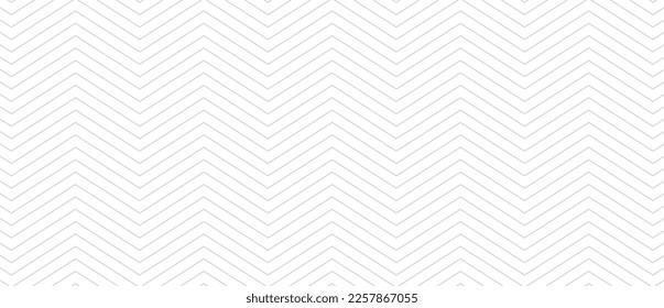 Seamless line pattern on white background. Modern chevron lines pattern for backdrop and wallpaper template. Simple lines with repeat texture. Seamless chevron background, vector illustration