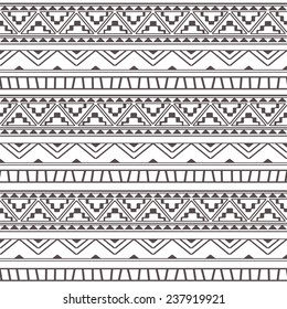 Seamless line pattern. Patterns of ancient America.
