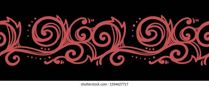 Seamless line pattern. Repeated graphic background.