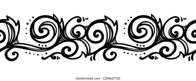 Seamless line pattern. Repeated graphic background.