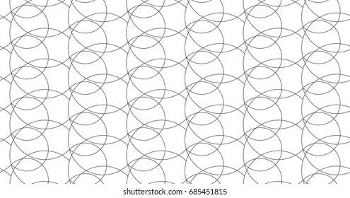 Seamless line pattern, screen print texture, monochrome texture of curved lines, seamless geo, geometric  minimalist background, black and white vector graphic