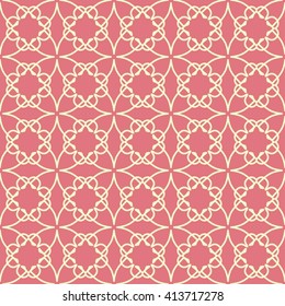 Seamless line pattern stylish geometric background. Vector monochrome endless texture, simple graphic pattern. Tribal ethnic ornament, outline lace background