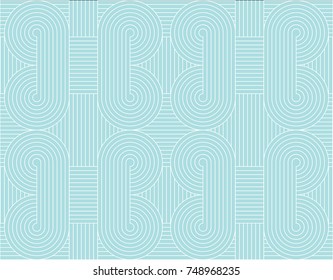 Seamless line pattern vector. Curve line pathway. Black on white background. Design for wallpaper, textile and background.
