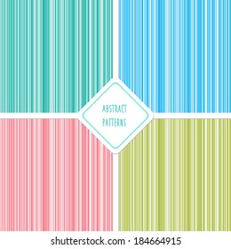 Seamless line patterns set