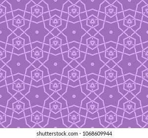 Seamless line patterns. Stylish decorative geometric decoration. Abstract vector illustration. Modern style.