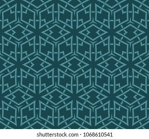 Seamless line patterns. Stylish decorative geometric decoration. Abstract vector illustration. Modern style.