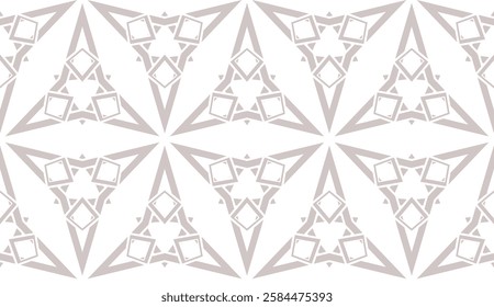 Seamless line patterns. Stylish decorative geometric decoration. Abstract vector illustration. Modern style.