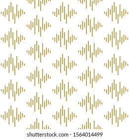 Seamless line random pattern vector. Design rhombus stripe gold on white. Design print for illustration, texture, textile, wallpaper,  background.