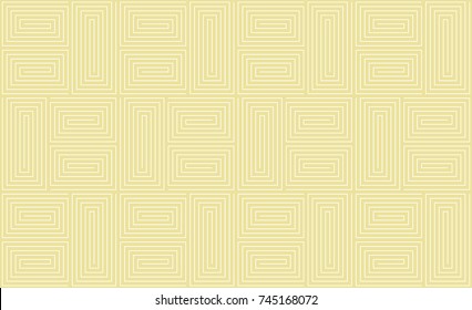 Seamless line rectangular pattern vector. Line offset modular. cream background.