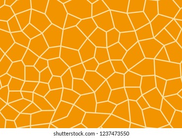 Seamless line texture. Abstract geometric pattern with crossing thin straight lines. Orange background