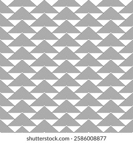 Seamless line triangle pattern. Geometric triangles grunge design. EPS vector illustration