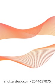 Seamless Line Wave Gradient Background. High Quality Background Vector Illustration