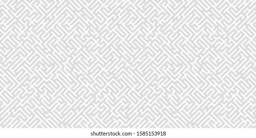 Seamless linear maze structure. Abstract labyrinth seamless pattern.