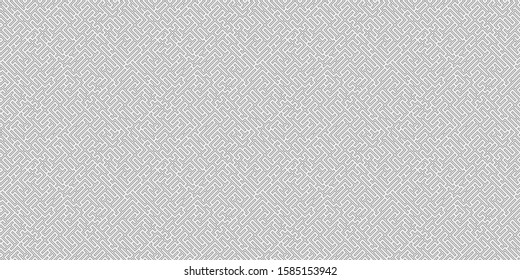 Seamless linear maze structure. Abstract labyrinth seamless pattern.