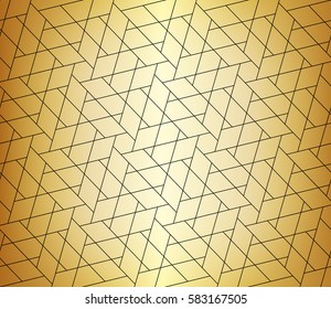 Seamless linear pattern with crossing lines and polygons. Abstract geometric texture. Vector rapport to fill the backdrop, laser engraving or cutting. 