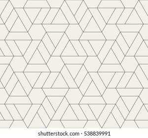 Seamless Linear Pattern With Crossing Thin Poly Lines, Polygons. Abstract Geometric Texture. Stylish Background In Gray Color. 
