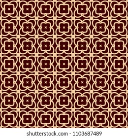 Seamless linear pattern with elegant curved lines and scrolls ornamental wallpaper.