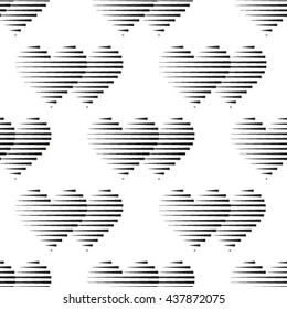 Seamless linear pattern. Geometric vector illustration.
