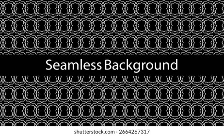 
Seamless linear pattern with golden holiday stars, abstract wave grid, and smooth repeating textures for premium vector background design