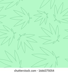 seamless linear pattern with hemp on a light green background. Modern abstract design for paper, cover, fabric, interior decor