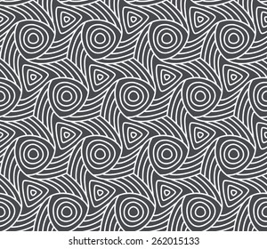 Seamless linear pattern with thin black and white lines. Abstract Vector Illustration.