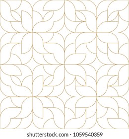 Seamless linear pattern with thin curl lines and scrolls. Monochrome abstract floral pattern. Decorative lattice.
