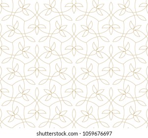 Seamless linear pattern with thin curl lines and scrolls. Monochrome abstract floral pattern. Decorative lattice.
