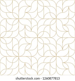 Seamless linear pattern with thin curl lines and scrolls. Monochrome abstract floral linear pattern. Decorative lattice. Vector rapport for swatches.