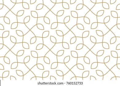 Seamless linear pattern with thin curl lines and scrolls.  Endless elegant line with knots and loops. Vector rapport to fill the background, laser engraving and cutting.