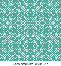 Seamless linear pattern with thin lines. Vector monochrome stylish geometric texture, line art. Contemporary graphic design. Tribal ethnic ornament, arabic style background