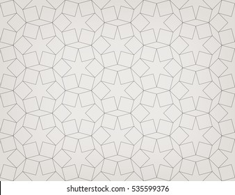 Seamless linear pattern with thin poly lines, polygons and. Abstract geometric texture with crossing thin lines. Stylish background in gray and white colors. 