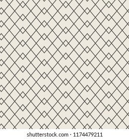 Seamless linear weaving pattern. Modern texture with geometric zigzag. Vector illustration