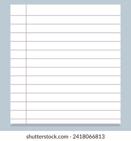 Seamless lined paper. EPS file 70.
