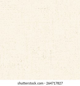 Seamless linen texture. Light beige canvas background. Vector illustration.